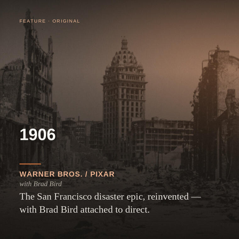 1906 — Warner Bros. / Pixar, with Brad Bird